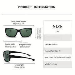 Men's Polarized Square Sunglasses UV Protection