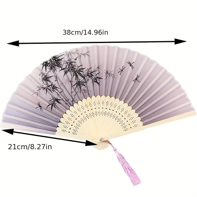 Bamboo Folding Fan Chinese Style Small Fan Student Gift