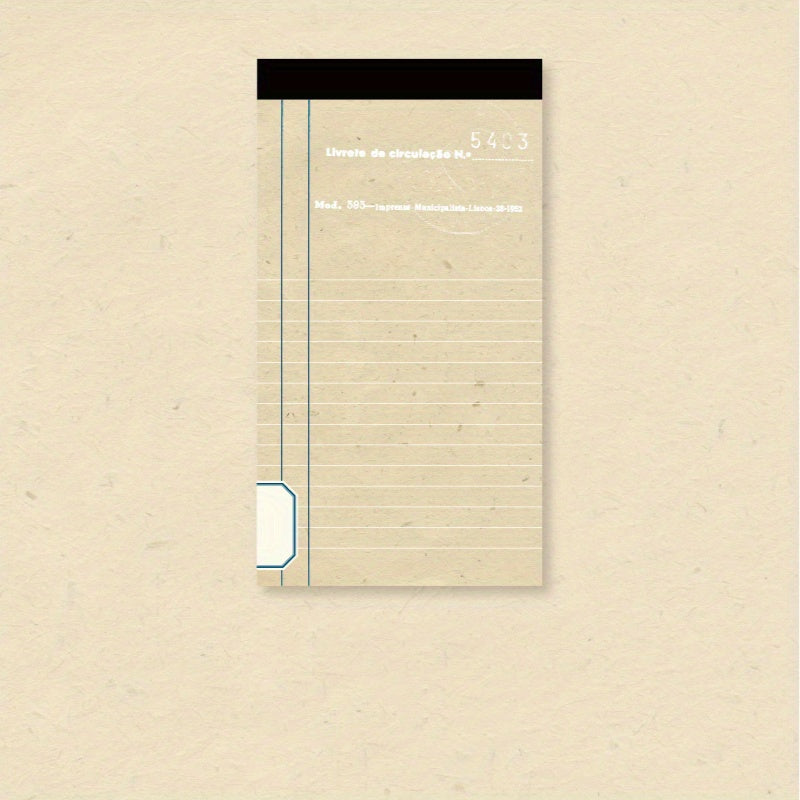 50 Sheets of Writing Paper Notes 2.8x12.4in Retro Journal Diary DIY Stickers