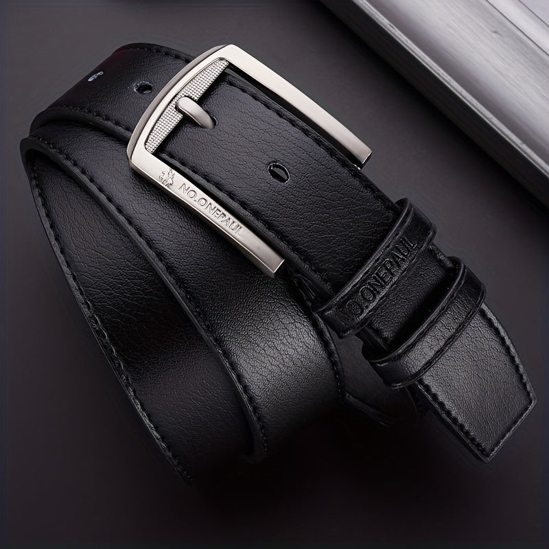 Men's PU Leather Needle Buckle Retro Waist Belt