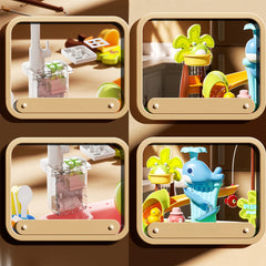 Kids' Playset with Dishwasher & Water Bath Pretend Toy