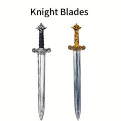 Plastic Sword with Intricate Crossguard for Cosplay Halloween Parties