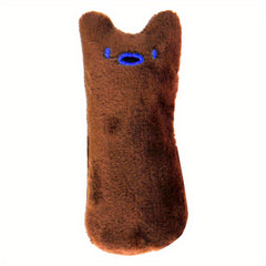 Cartoon Cat Teeth Grinding Bite Funny Plush Toy