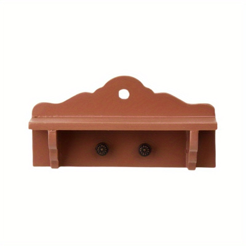 European Style Wooden Bathroom Wall Hangers Mini Shooting Props