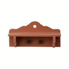 European Style Wooden Bathroom Wall Hangers Mini Shooting Props