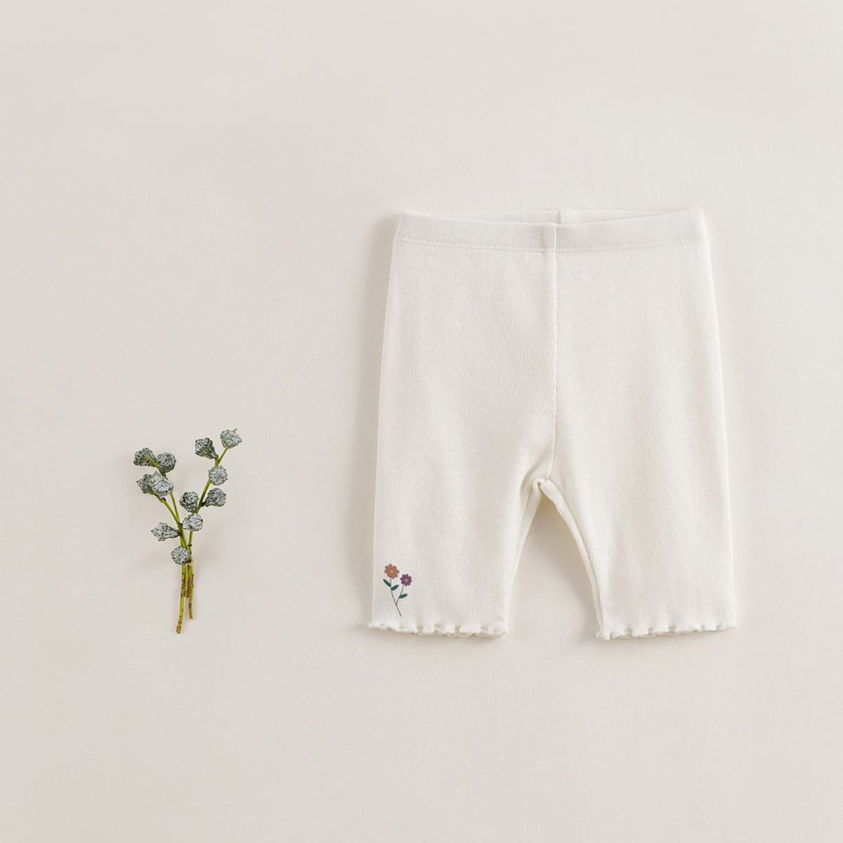 Girls Breathable Leggings Kids Summer Stretch Knitted Leggings