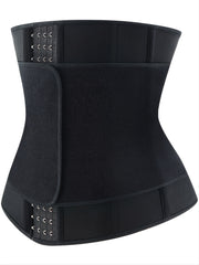 Women's Neoprene Waist Trainer with Double Belts High Stretch Fabric