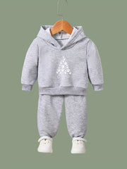 Christmas Tree 2pc Set Girls Casual Comfy Activewear Set