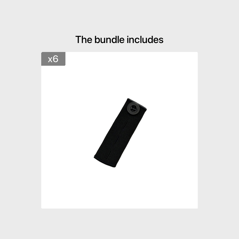 Elastic Waist Extension Belt for Jeans & Pants Adjustable Button Extenders