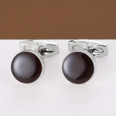 Round Shirt Cufflinks Business Classic Closure Buckle