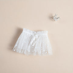 2pcs Crown & Lace Skirt Set for 0-3 Months Baby Photos