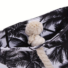 Coconut Tree Beach Shoulder Bag Women's Large Capacity Canvas Handbag