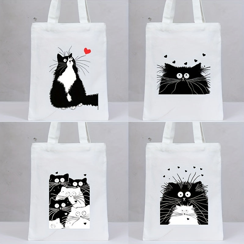 Cat Series Canvas Bag For Men