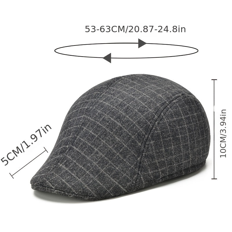 Vintage Woolen Beret Hat for Autumn Winter Fashion