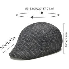 Vintage Woolen Beret Hat for Autumn Winter Fashion