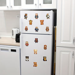 50pcs Bear Series Stickers for Computer Helmet Water Cup Decor