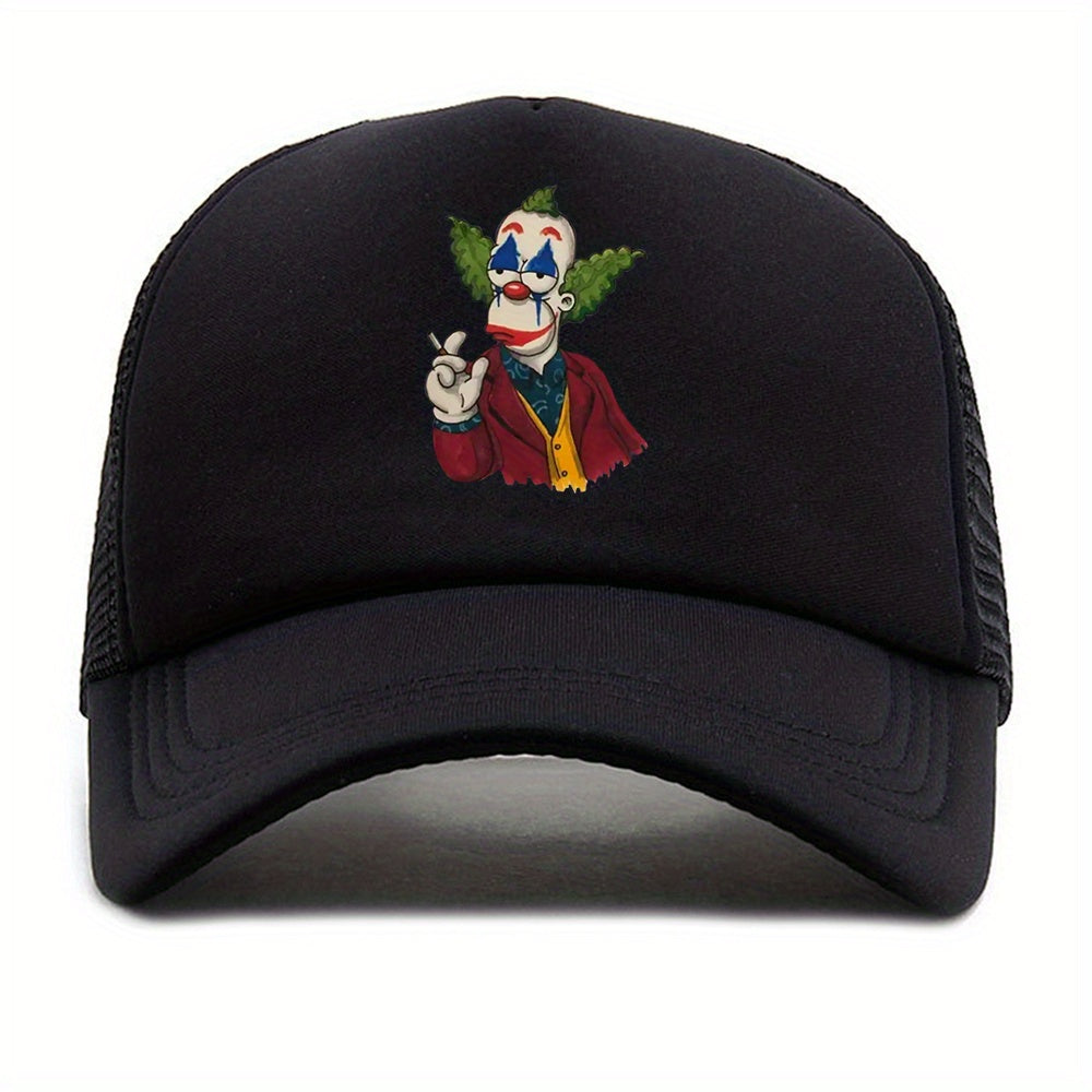 Men's Mesh Breathable Baseball Cap Outdoor Sunshade Cartoon Print Hat