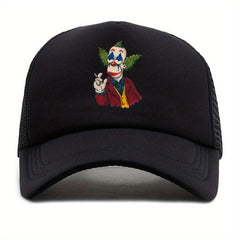 Men's Mesh Breathable Baseball Cap Outdoor Sunshade Cartoon Print Hat