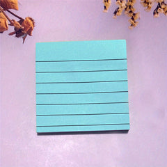 1pc Pastel Sticky Notes Lined Sticky Pads Adhesive Memo Stickers