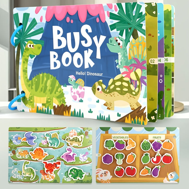 2 Pack Busy Books for Toddlers Interactive Educational Activity Books
