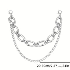 Butterfly Double Chain Street Shot Pants Bag Chain