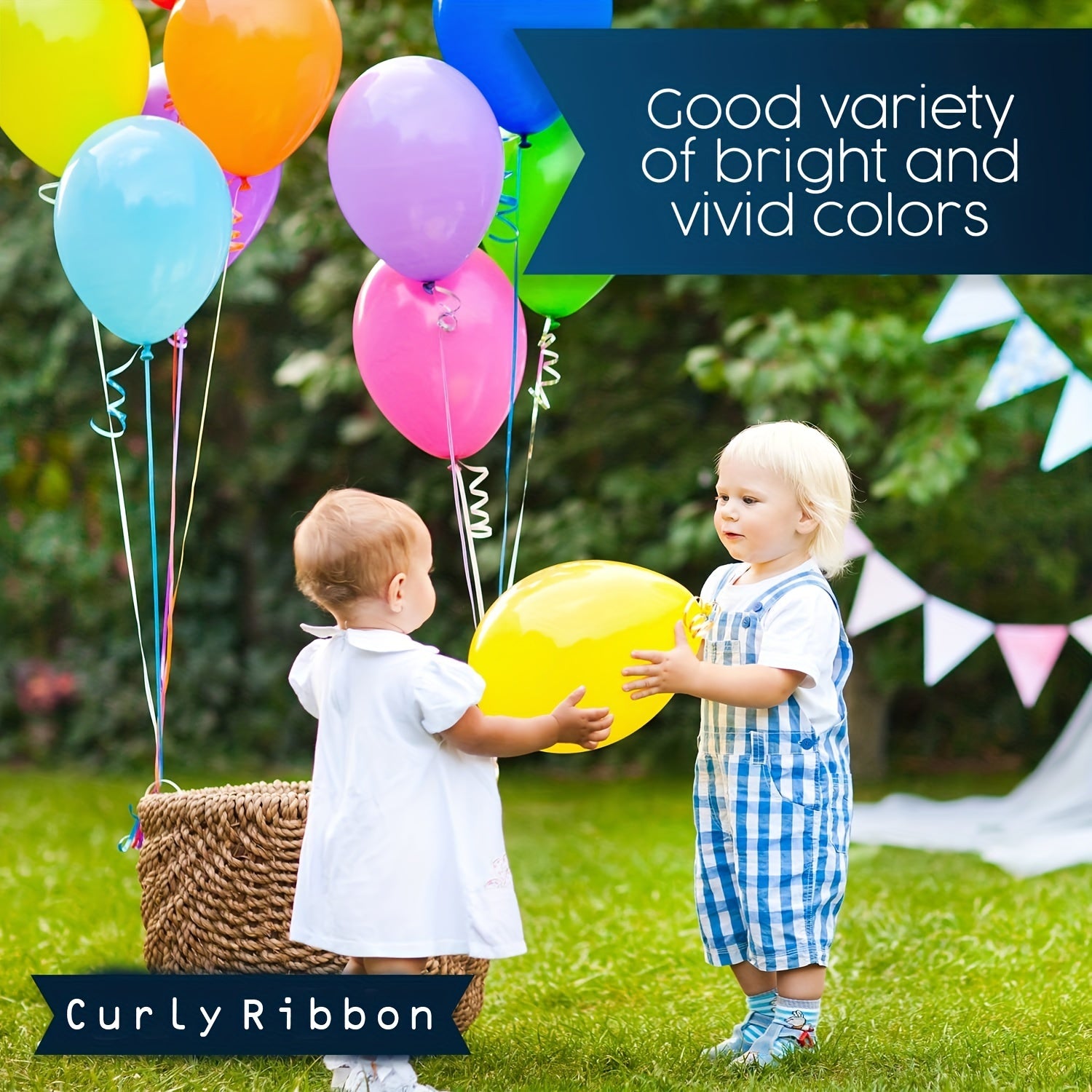 11 Yards Curling Ribbon Metallic Balloon String Roll Assorted Colors