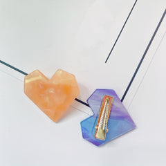 7pcs Heart Shaped Hair Claw Ponytail Holder Hair Clip
