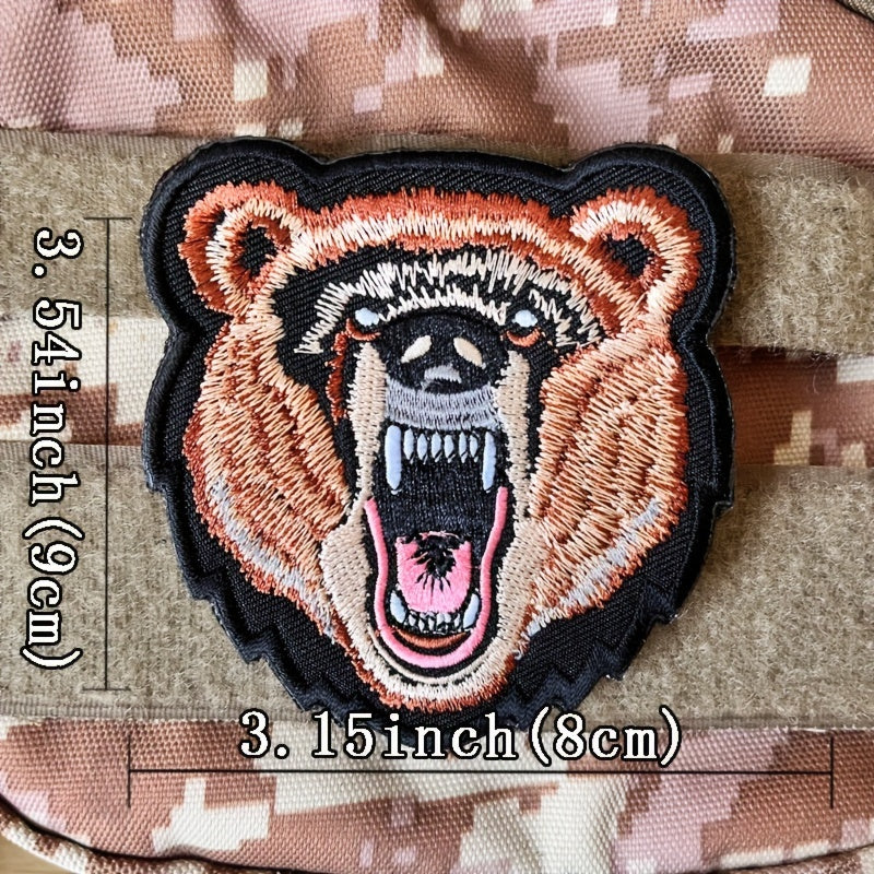 Wild Animal Embroidered Applique Patch Iron On Sew On Patches For Clothes