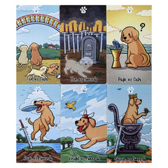78pcs Cartoon Dog Tarot Card With Study Guide Standard Size Fortune Telling Game