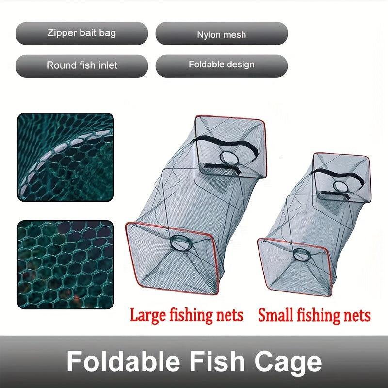 2pcs Foldable Fishing Trap For Shrimp Crayfish Lobster