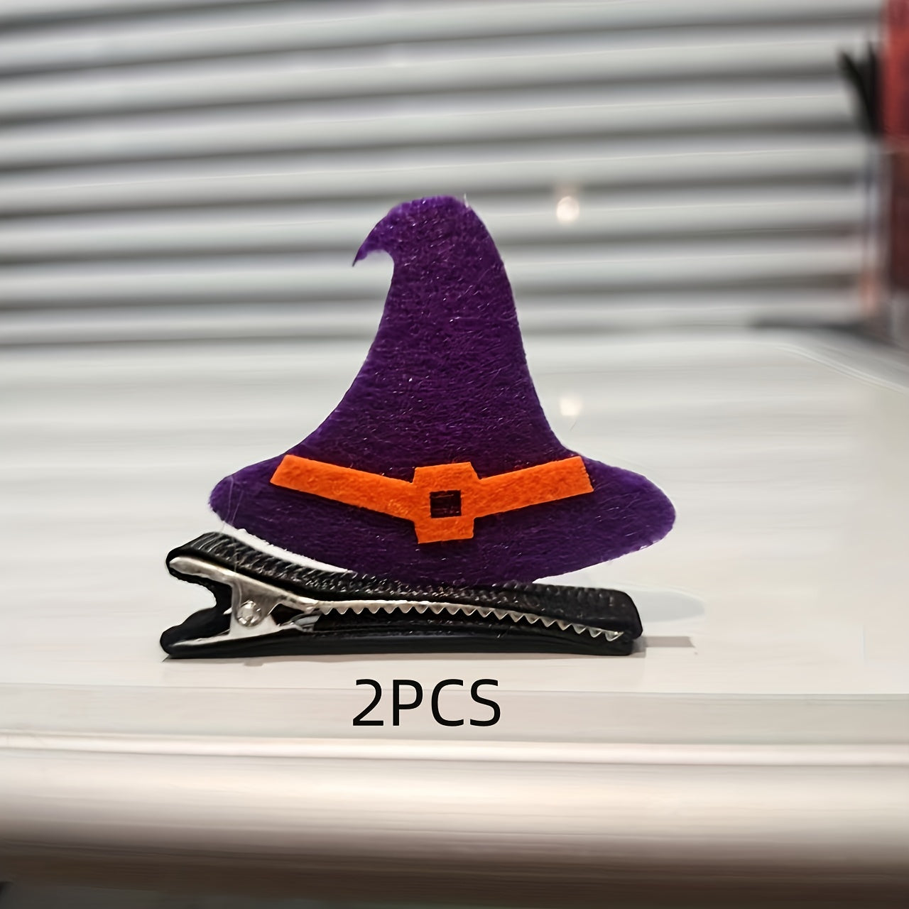 Halloween Pumpkin Skull Hair Clips Set