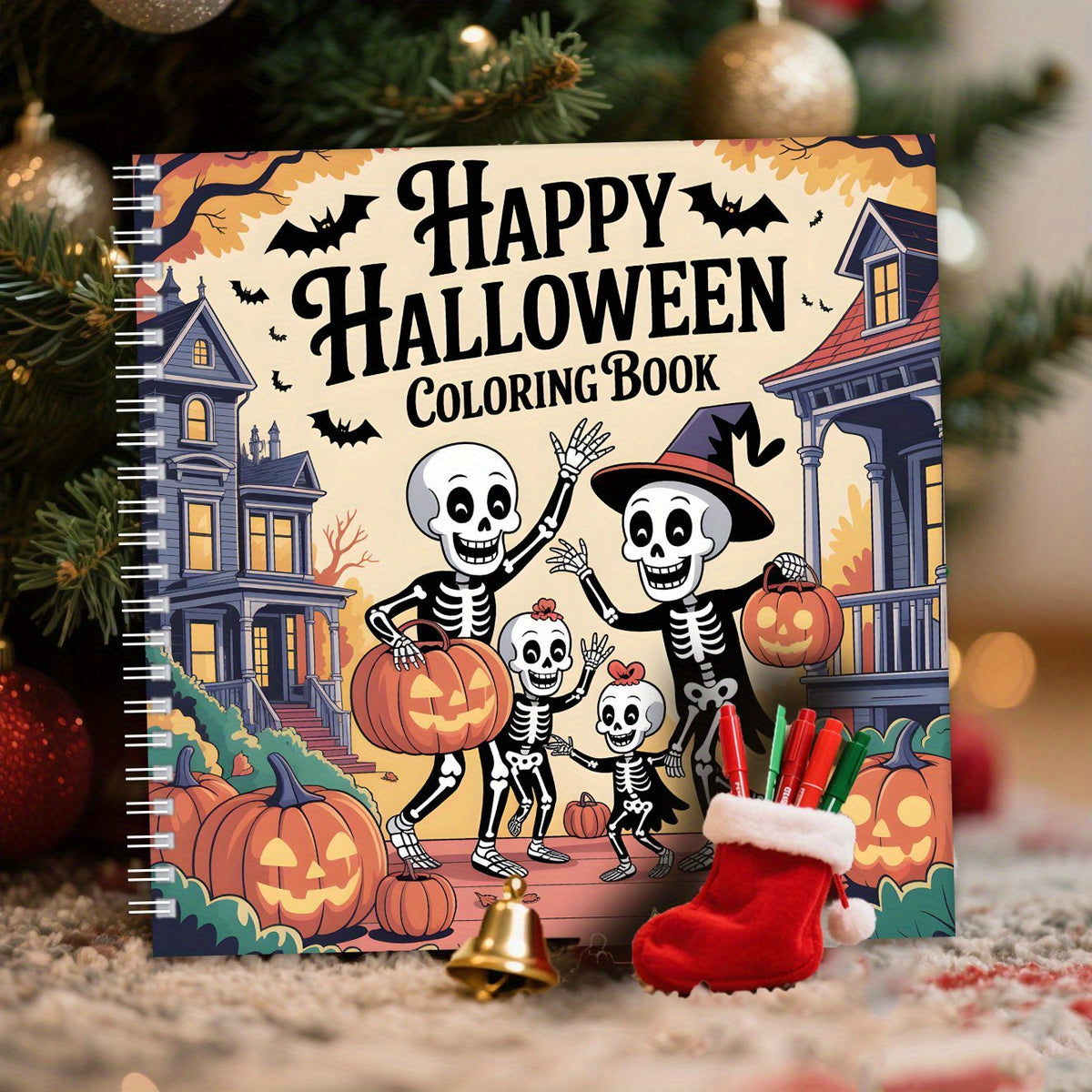 Halloween Coloring Book - Pumpkin Designs for Stress Reduction