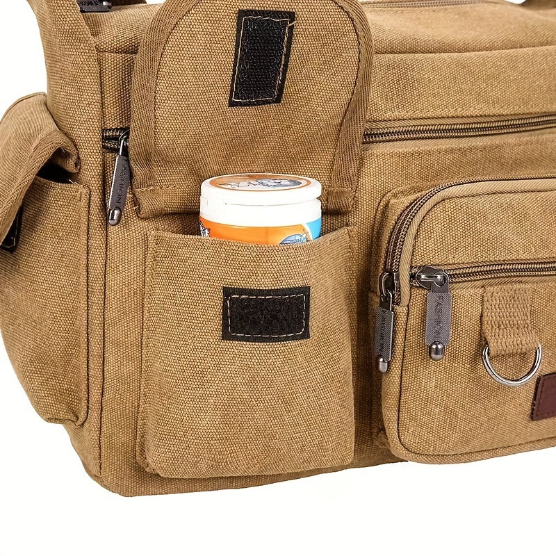 Large Capacity Men's Crossbody Backpack Briefcase Shoulder Bag