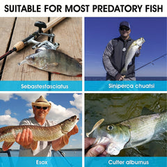 20pcs Mixed Soft Worm Fishing Lures 9.3in Flat Tailed Worm & 3.15in Floating