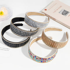 Wide Brimmed Rhinestone Headband Head Hoop Women Hair Accessories