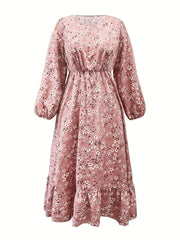  Ditsy Floral Print Maxi Dress