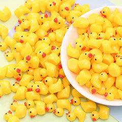 Luminous 3D Duckling Resin Toy Accessories - 5pcs