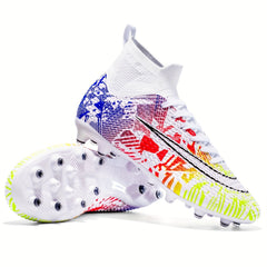 Boy's Non Slip AG Soccer Cleat Professional Outdoor Breathable Cleats