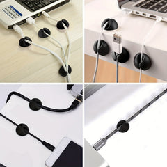 8 Pcs Adhesive Cord Holders Cable Clips Cable Management Organizer