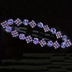 Rhinestone Snap Clip Metal Hairpin for Side Hair Bang Braids