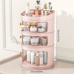 Flip Style Cosmetic Storage Box for Dressing Table and Household Organization