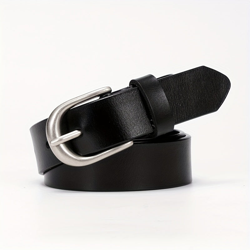 Leather Casual Belt Oval Pin Buckle Pants Jeans Belts Plus Size