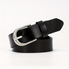 Leather Casual Belt Oval Pin Buckle Pants Jeans Belts Plus Size