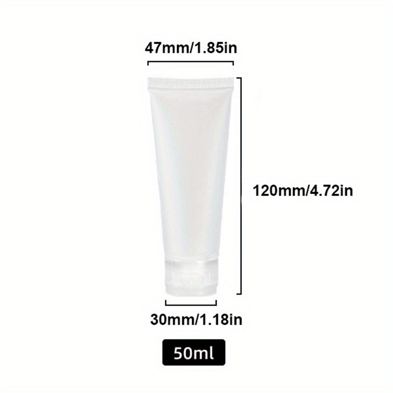 2pcs 20ml 100ml Clear Plastic Soft Tubes for Cosmetics Travel Essential