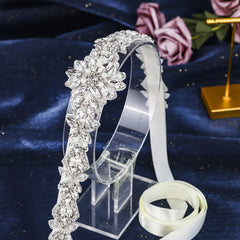 Sparkling Rhinestone Bridal Sash for Brides & Gowns
