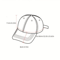 Inclined W Embroidery Baseball Cap Women Casual Sunscreen Sports Hat