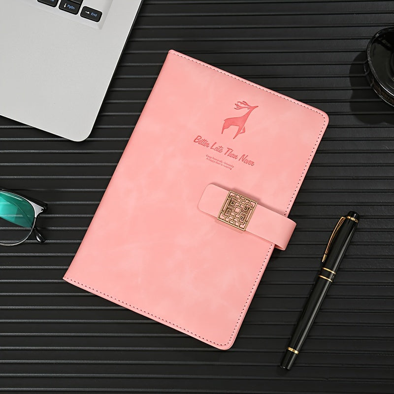 A5 PU Leather Notepad Magnetic Buckle Soft Journal