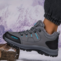 Plush Lined Furry Snow Boots Non Slip Snow Shoes