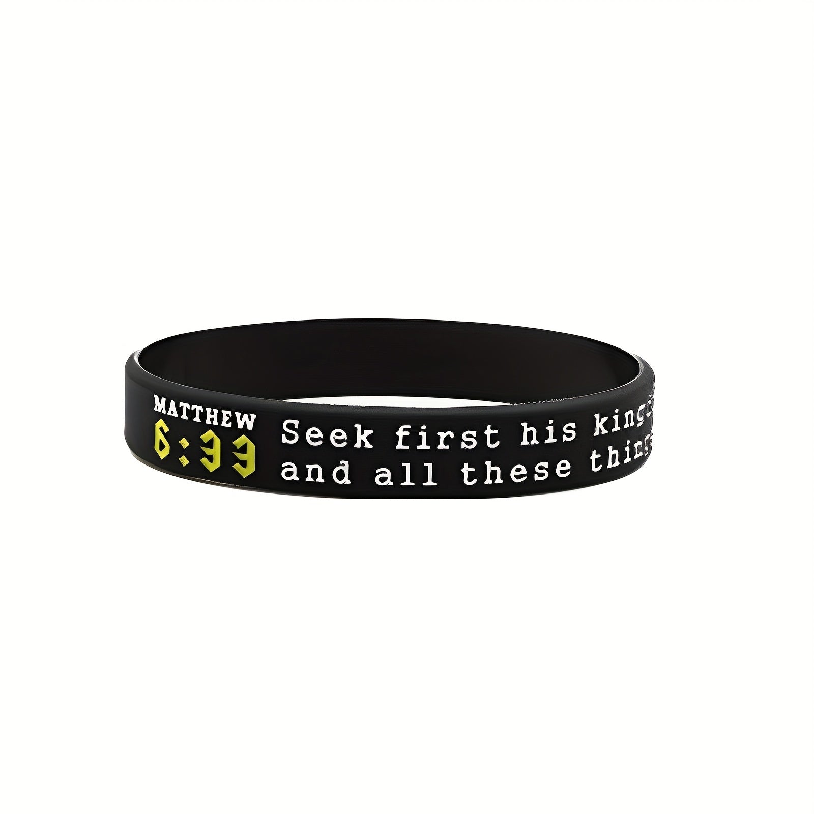 Religious Silicone Bracelet Bible Verse Wristband