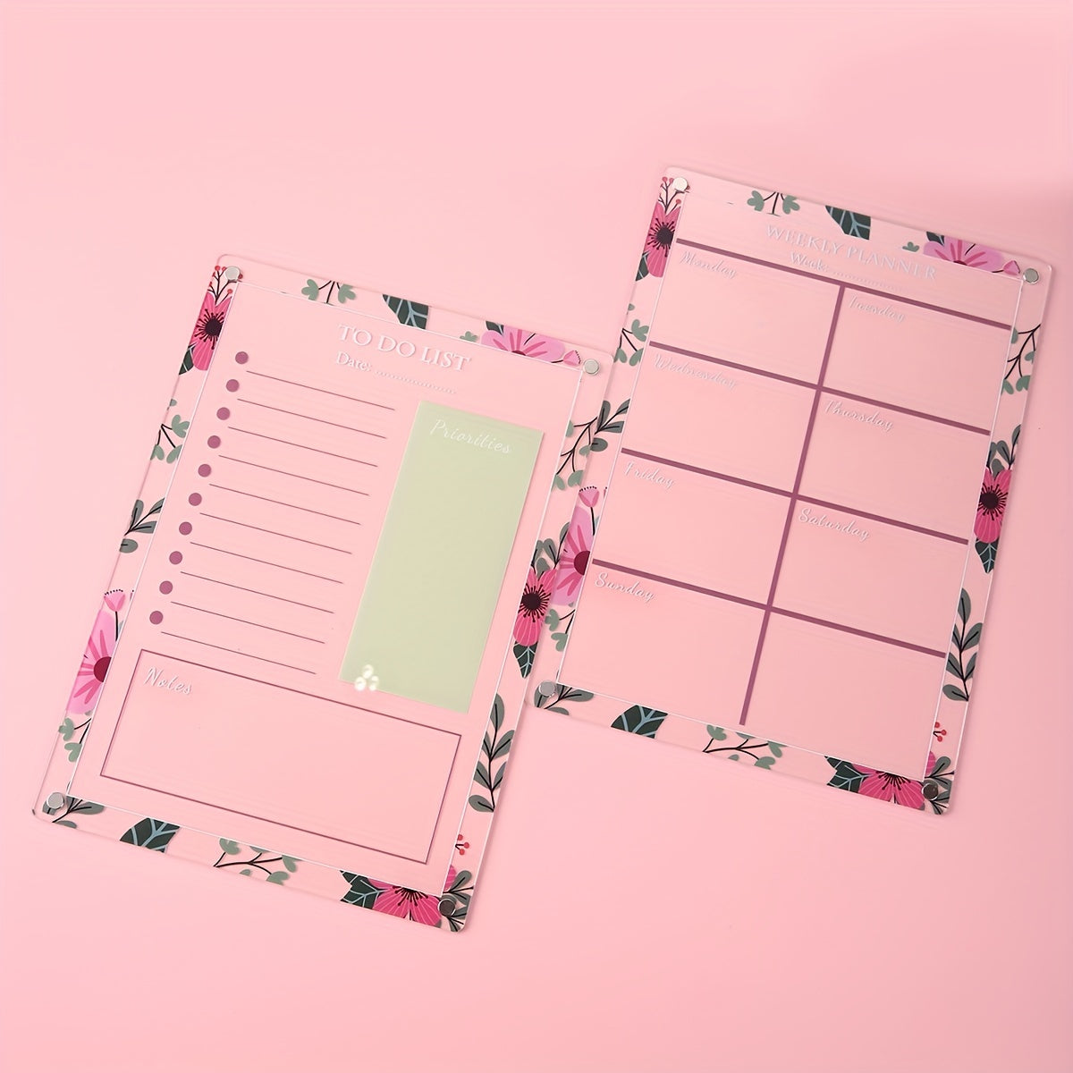 Small 3D Flower Series Planning Board with Magnets & Pens